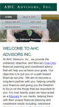 Mobile Screenshot of ahcadvisors.com
